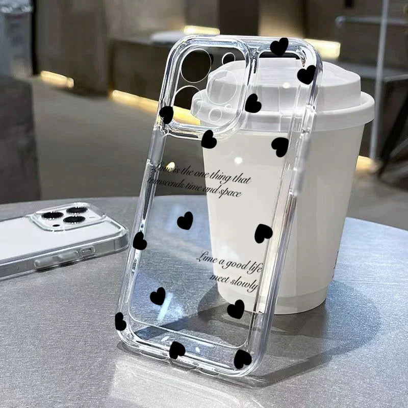 Transparant Polkadot Telefoonhoesje - glowlu