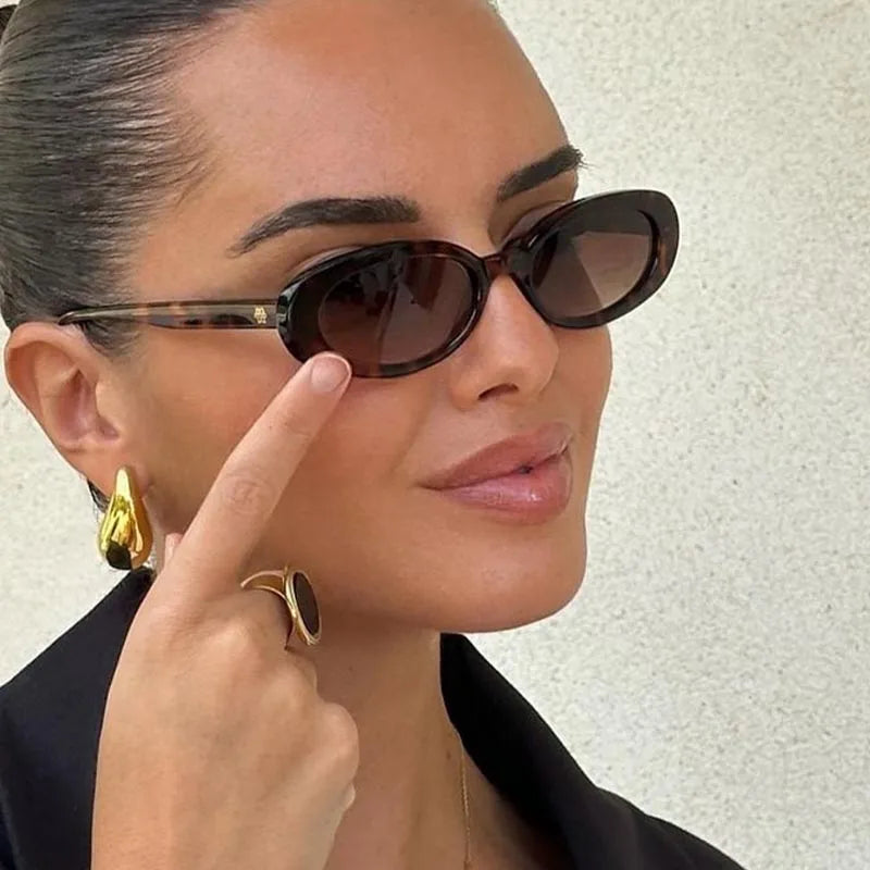 Vintage Oval Sunglasses - Glowlu