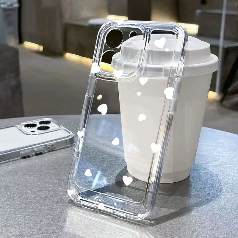 Transparant Polkadot Telefoonhoesje - glowlu