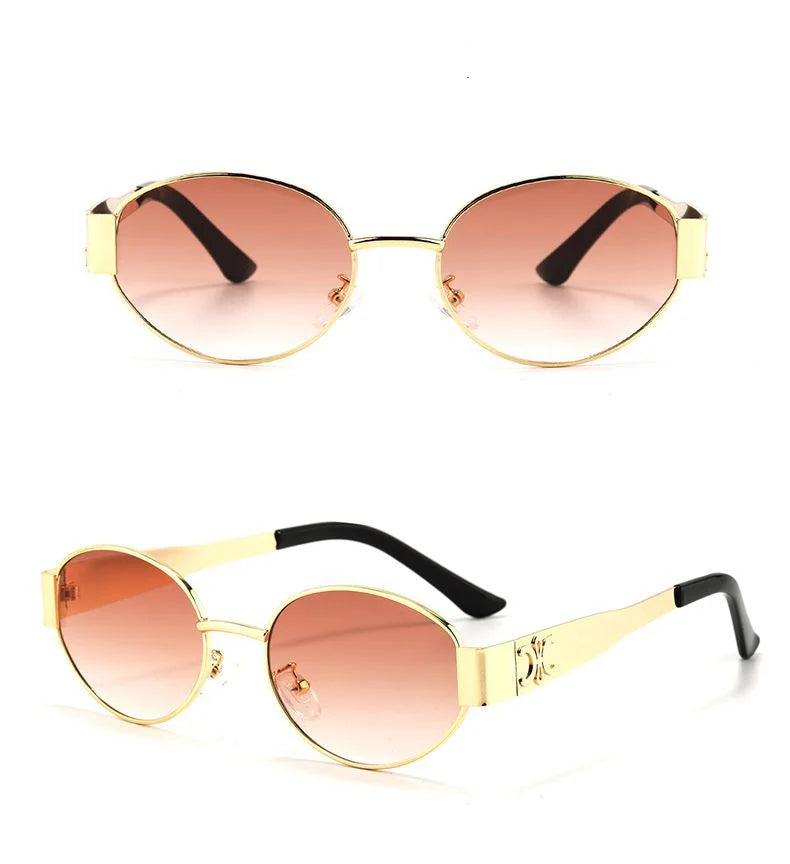 Luxury Oval Sunglasses - Glowlu