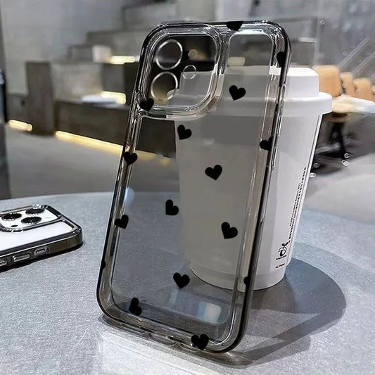 Transparant Polkadot Telefoonhoesje - glowlu