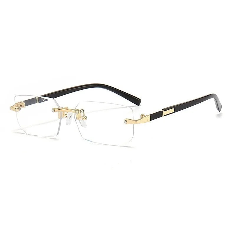Retro Rimless Sunglasses - Glowlu