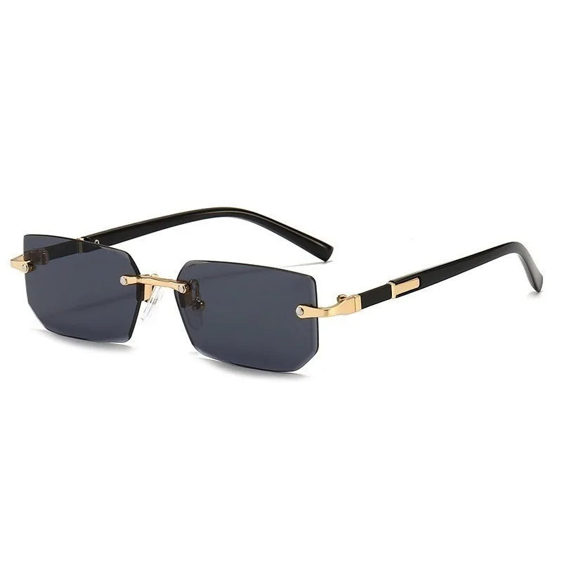 Retro Rimless Sunglasses - Glowlu
