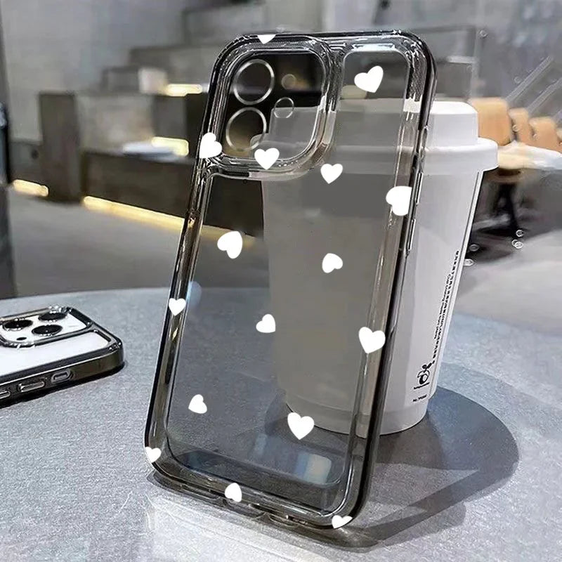 Transparant Polkadot Telefoonhoesje - glowlu