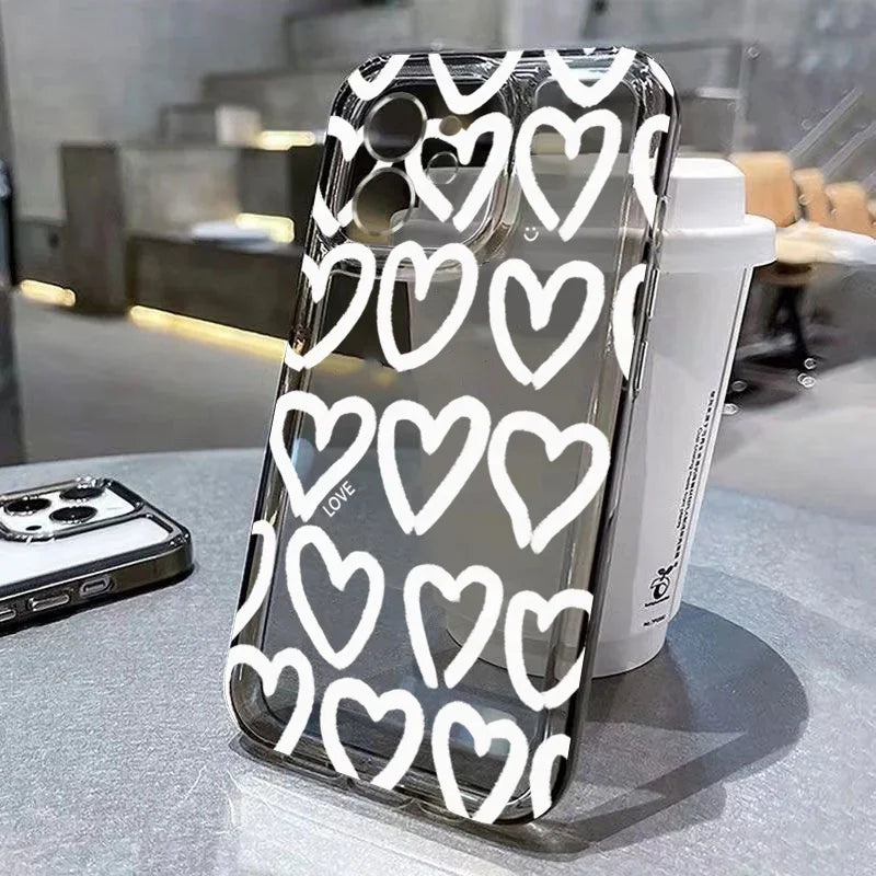 Transparant Polkadot Telefoonhoesje - glowlu