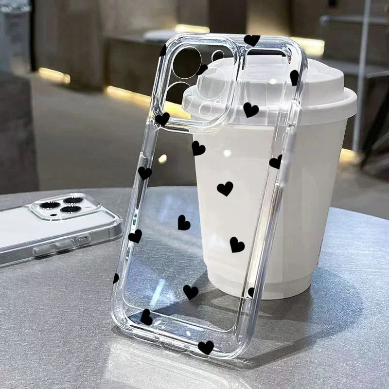 Transparant Polkadot Telefoonhoesje - glowlu